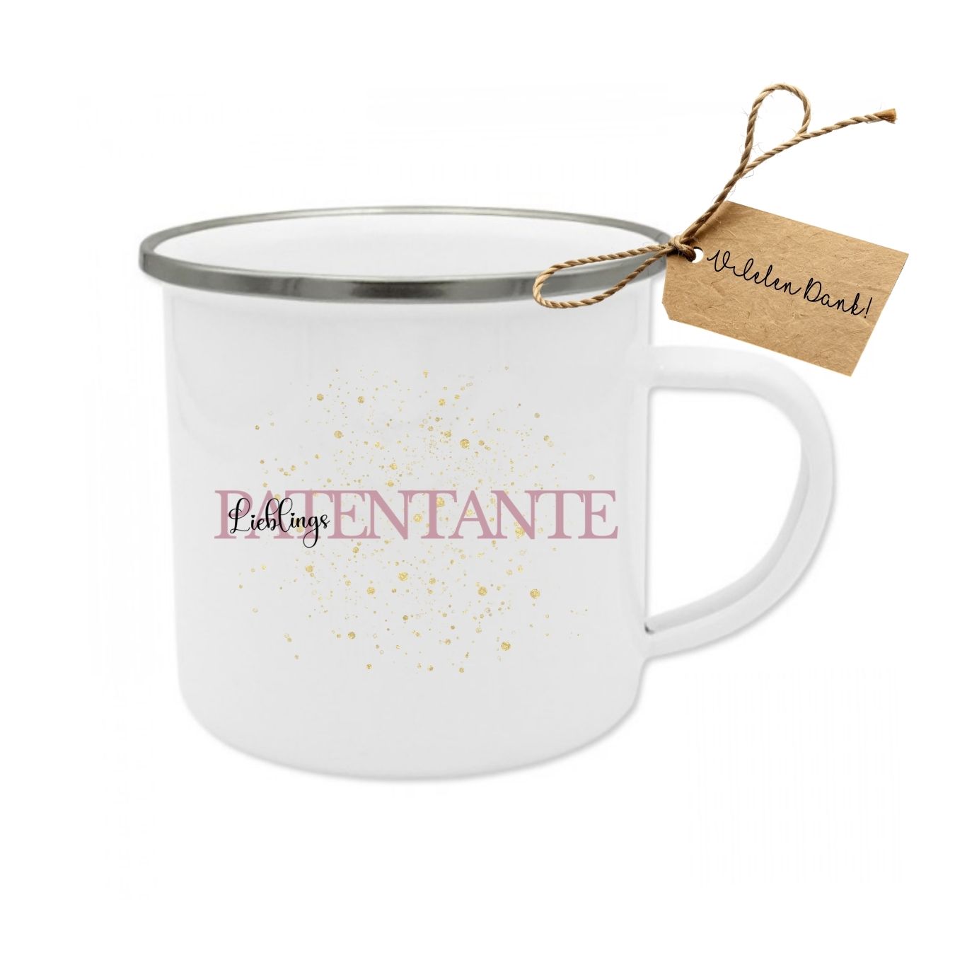 "Weltbeste Mama" Emaille-Tasse