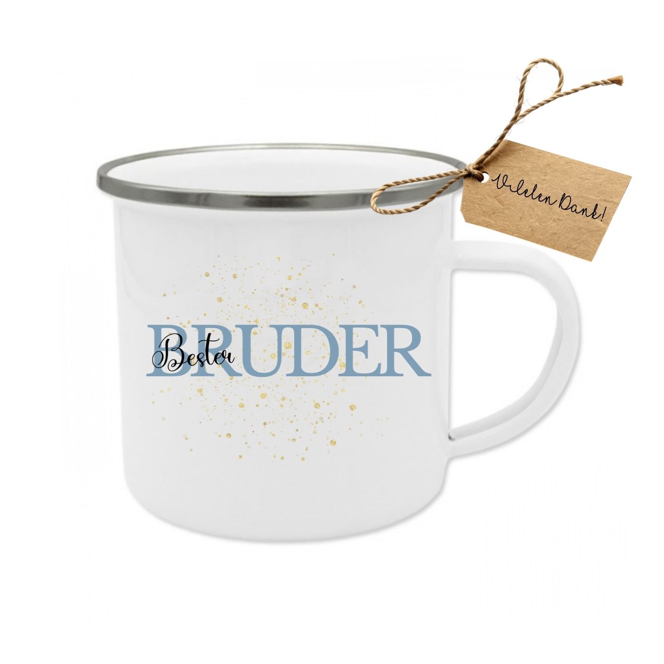 "Weltbeste Mama" Emaille-Tasse