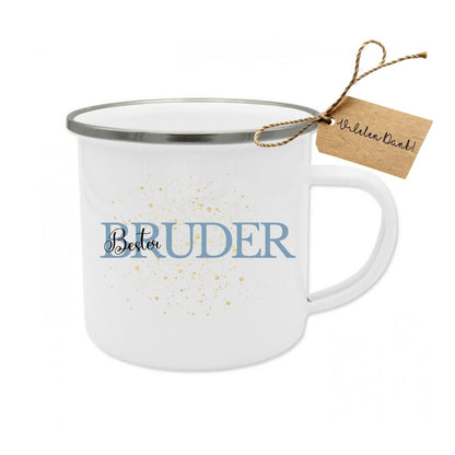 "Weltbeste Mama" Emaille-Tasse