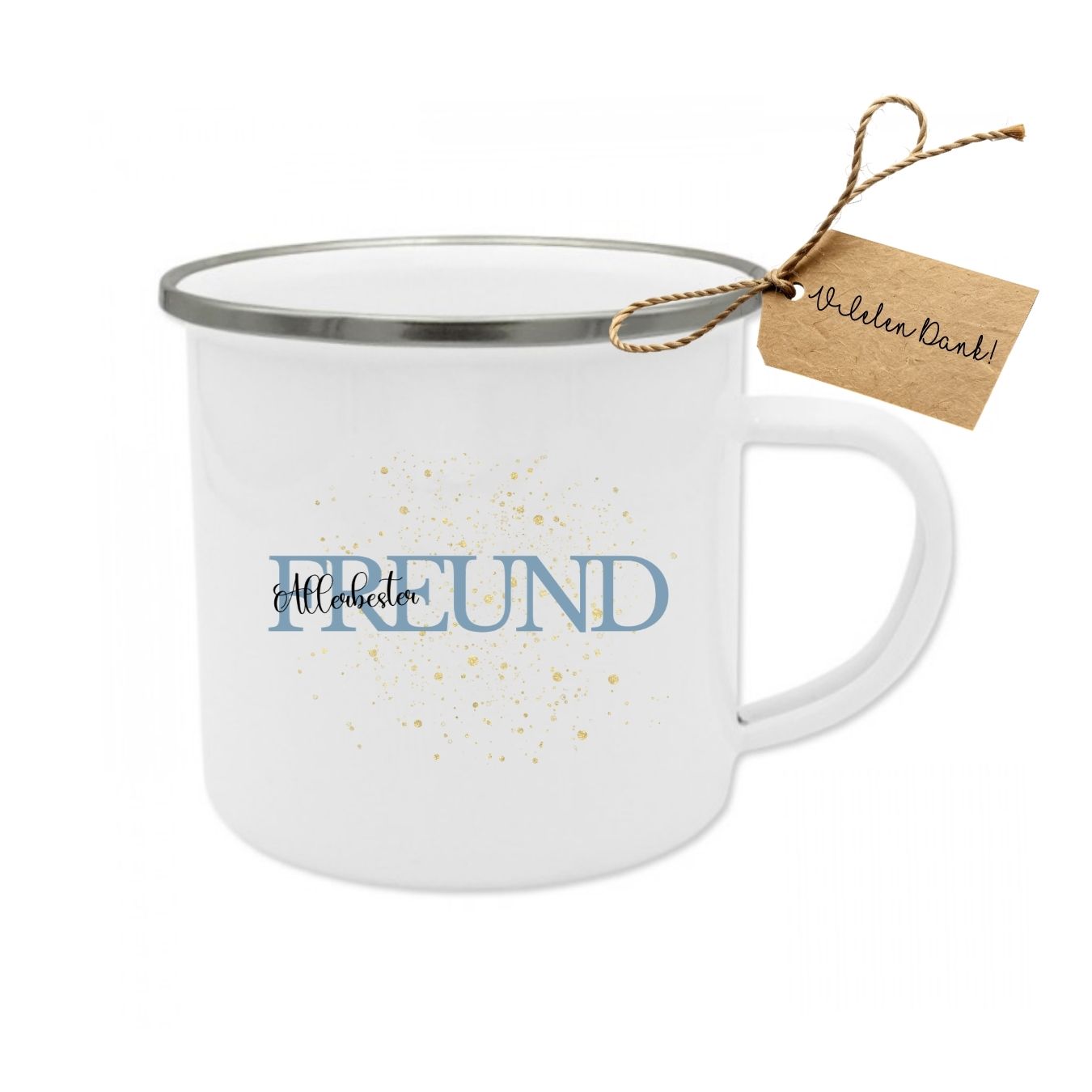 "Weltbeste Mama" Emaille-Tasse