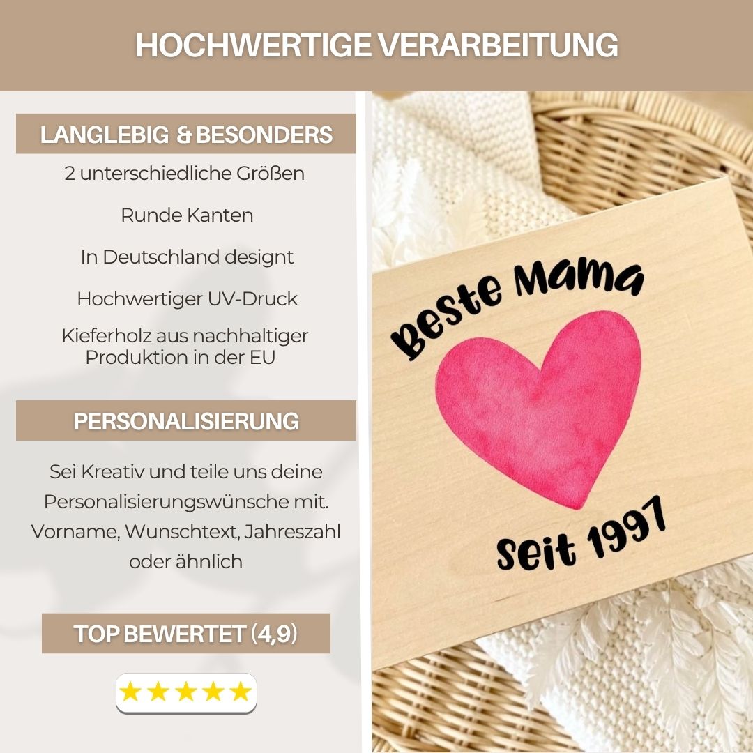 Weltbeste Mama Erinnerungsbox