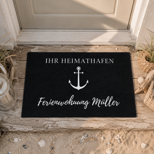 Personalisierbare Fußmatte für Gastgeber