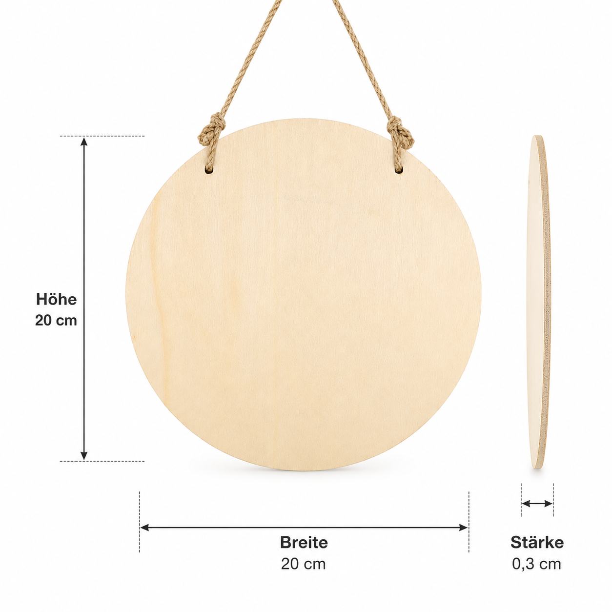 Personalisierbares Holzschild für Gastgeber