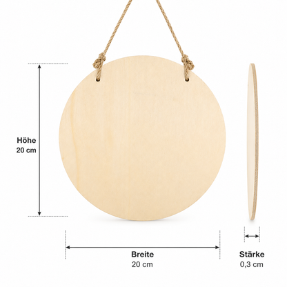 Personalisierbares Holzschild für Gastgeber