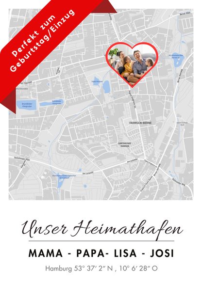 Stadtteil/Liebe-Poster (personalisierbar)
