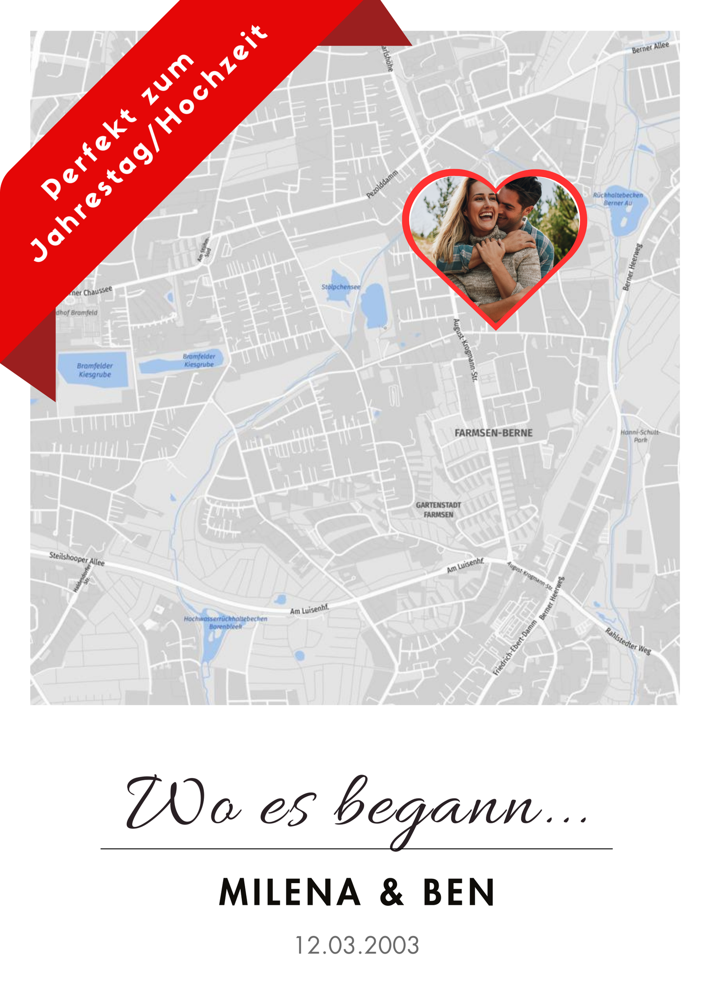 Stadtteil/Liebe-Poster (personalisierbar)