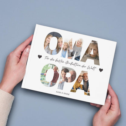 Grandma and Grandpa gift, birthday gift, Christmas gift, grandparents photo collage, personalized picture, grandchild gift