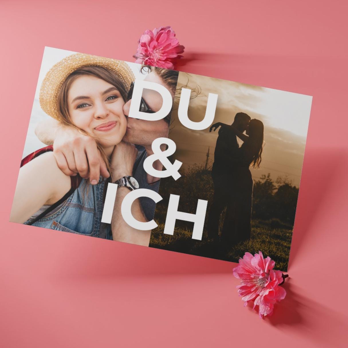 Personalized Wedding Gift, Engagement & Anniversary Present, Custom Couple Wall Art, Poster with Names Date Initials, “You” “Me” “Us”