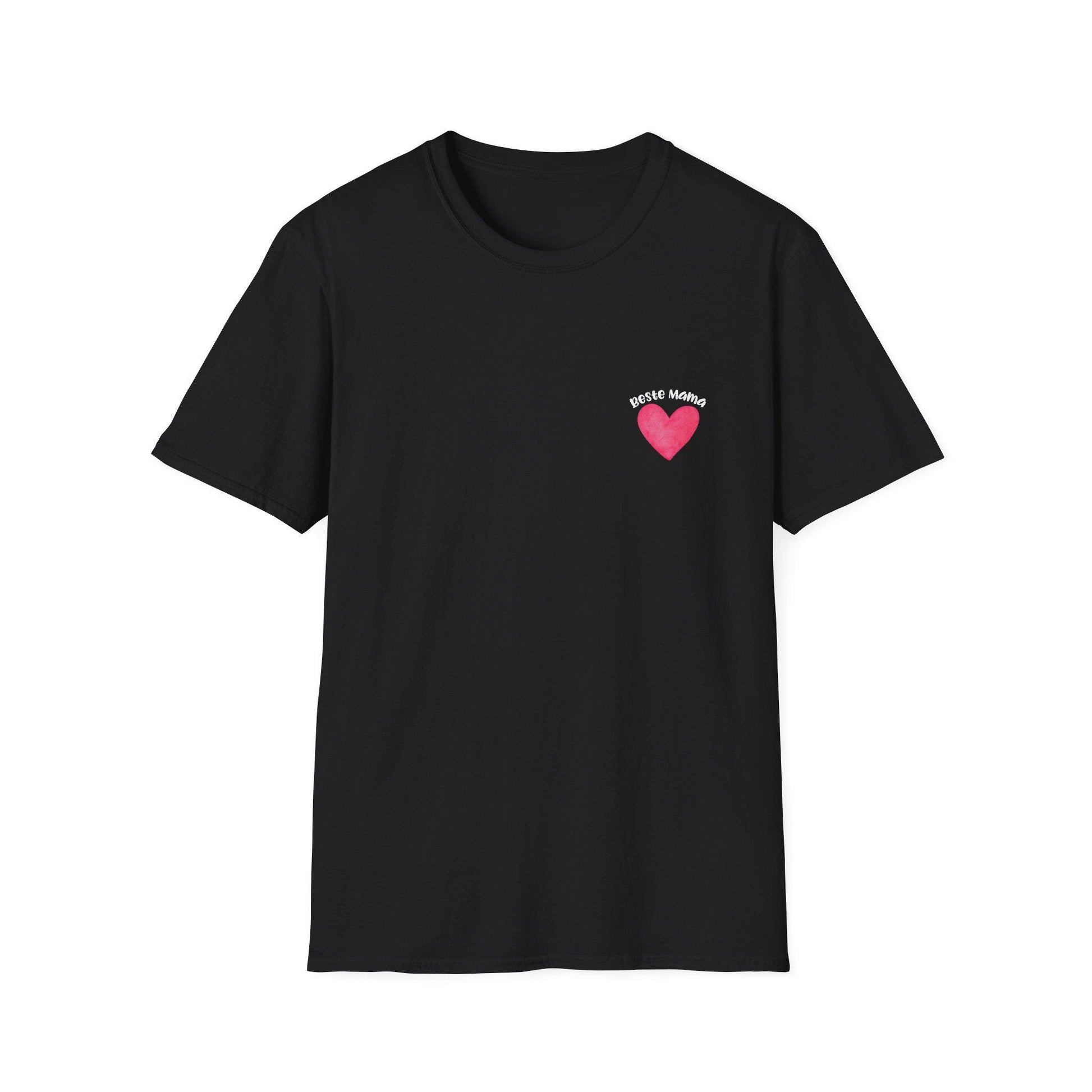 Best Mom Shirt | Beste Mama T-Shirt | Mothers Day Gift for Mom | Cute Heart Pocket Tee | Gift for New Mom | Gildan 64000
