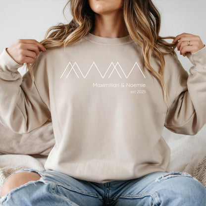 Personalised mum jumper with name and year | Mum jumper gift | Expectant mum | Announcement, Mother's Day | Mum Sweater