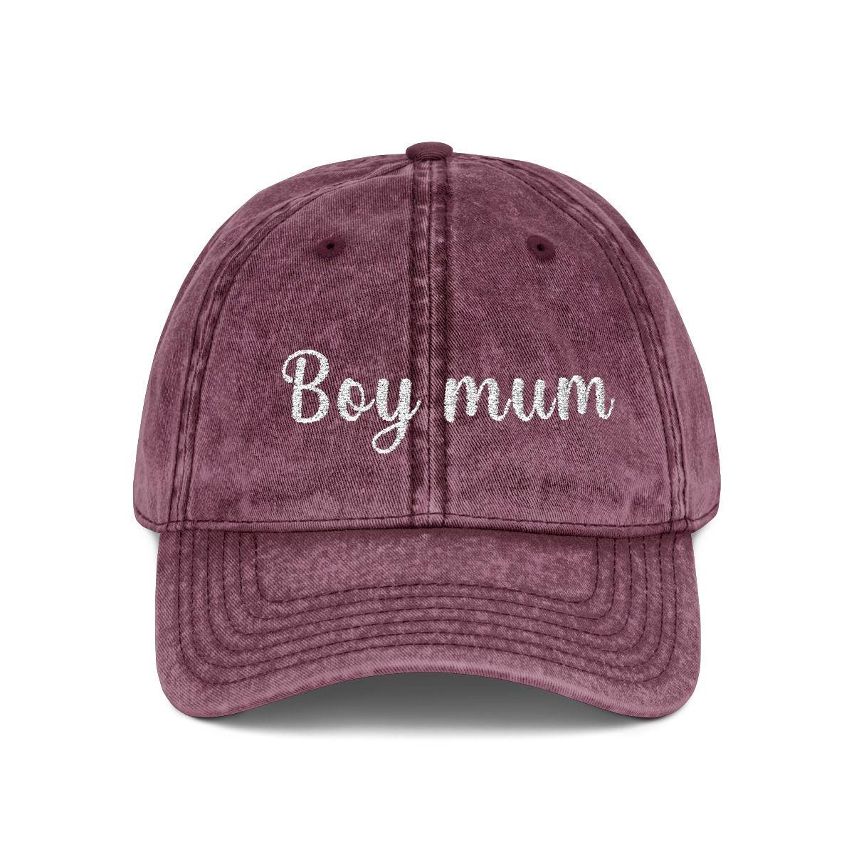 Girl Mum Vintage Cap | Embroidered Mom Hat | Gift for Girl Mom | Adjustable Cotton Baseball Cap | Mother’s Day & Christmas Gift Boy Mommy