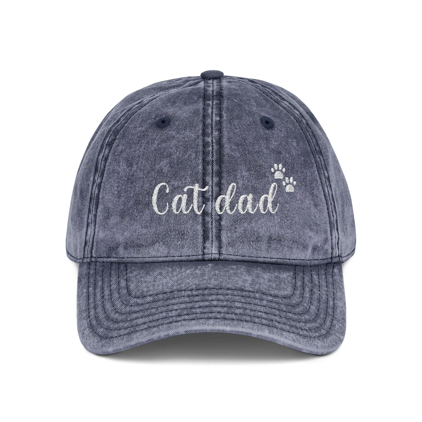 Cat Mum Vintage Cap | Embroidered Mom Hat | Gift for cat mothers | Adjustable Cotton Baseball Cap | Mother’s Day & Christmas cat Mommy