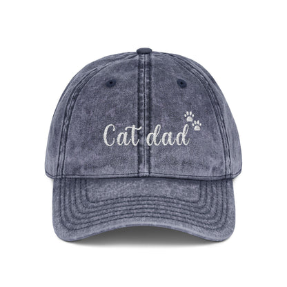 Cat Mum Vintage Cap | Embroidered Mom Hat | Gift for cat mothers | Adjustable Cotton Baseball Cap | Mother’s Day & Christmas cat Mommy
