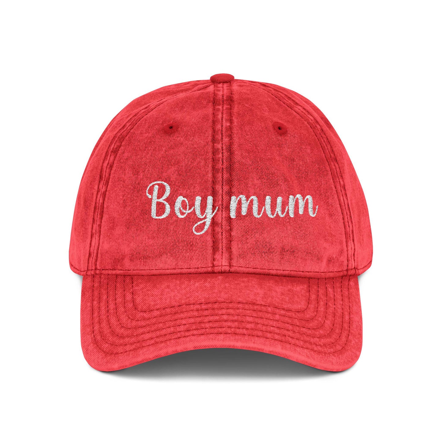 Boy Dad Vintage Cap | Embroidered Dad Hat | Gift for Dad and Mom | Adjustable Cotton Baseball Cap | Mother’s & Father's Day - Christmas Gift