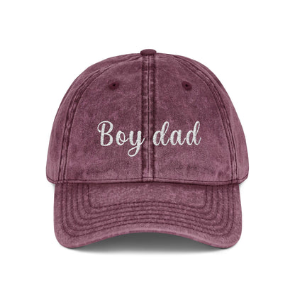 Boy Mum and Dad Vintage Cap | Embroidered Mom Hat | Gift for Boy Mom | Adjustable Cotton Baseball Cap | Mother’s Day & Christmas Gift mother