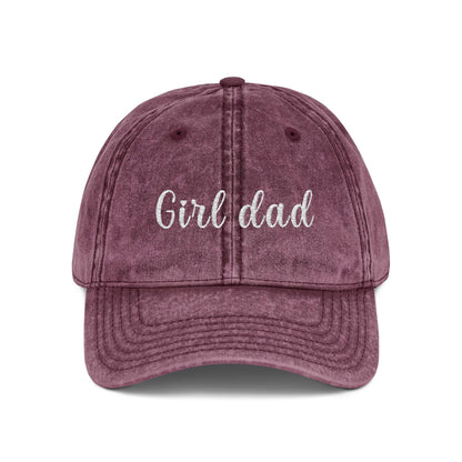 Boy Dad Vintage Cap | Embroidered Dad Hat | Gift for Dad and Mom | Adjustable Cotton Baseball Cap | Mother’s & Father's Day - Christmas Gift