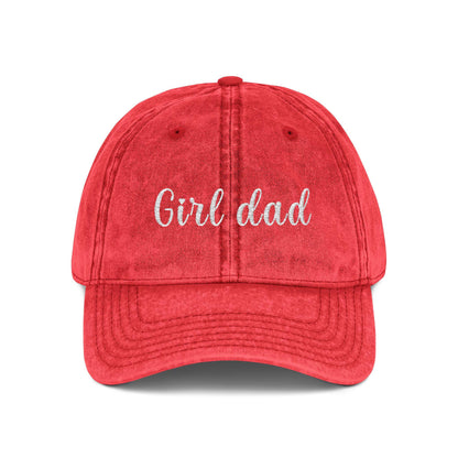 Boy Dad Vintage Cap | Embroidered Dad Hat | Gift for Dad and Mom | Adjustable Cotton Baseball Cap | Mother’s & Father's Day - Christmas Gift