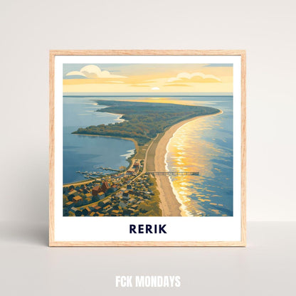 Rerik Baltic Sea Poster | Salzhaff & Beach Wall Art | Coastal Germany Print | Sunset Seascape Decor | Maritime Vacation Home Artwork