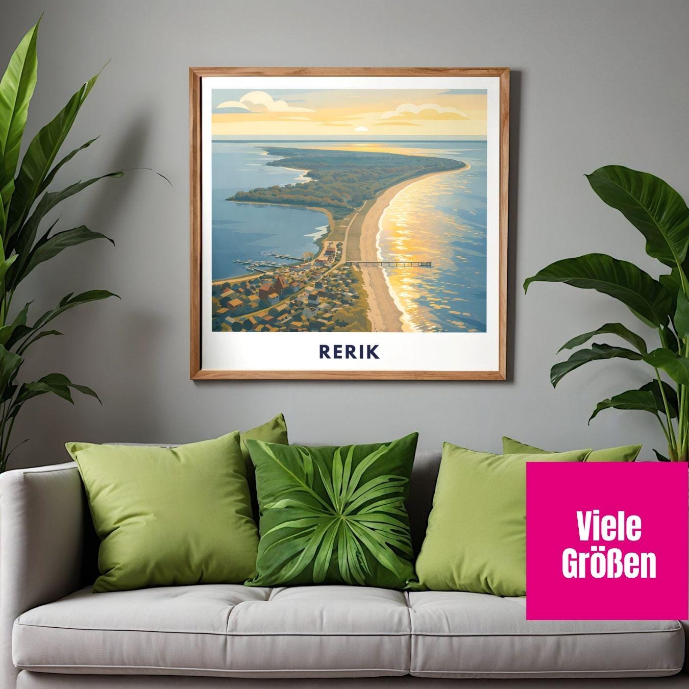 Rerik Baltic Sea Poster | Salzhaff & Beach Wall Art | Coastal Germany Print | Sunset Seascape Decor | Maritime Vacation Home Artwork