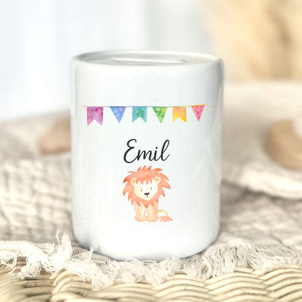 Personalised money box for children, money box for son or daughter, newborn baby money box personalised piggy bank, school, birth, birthday