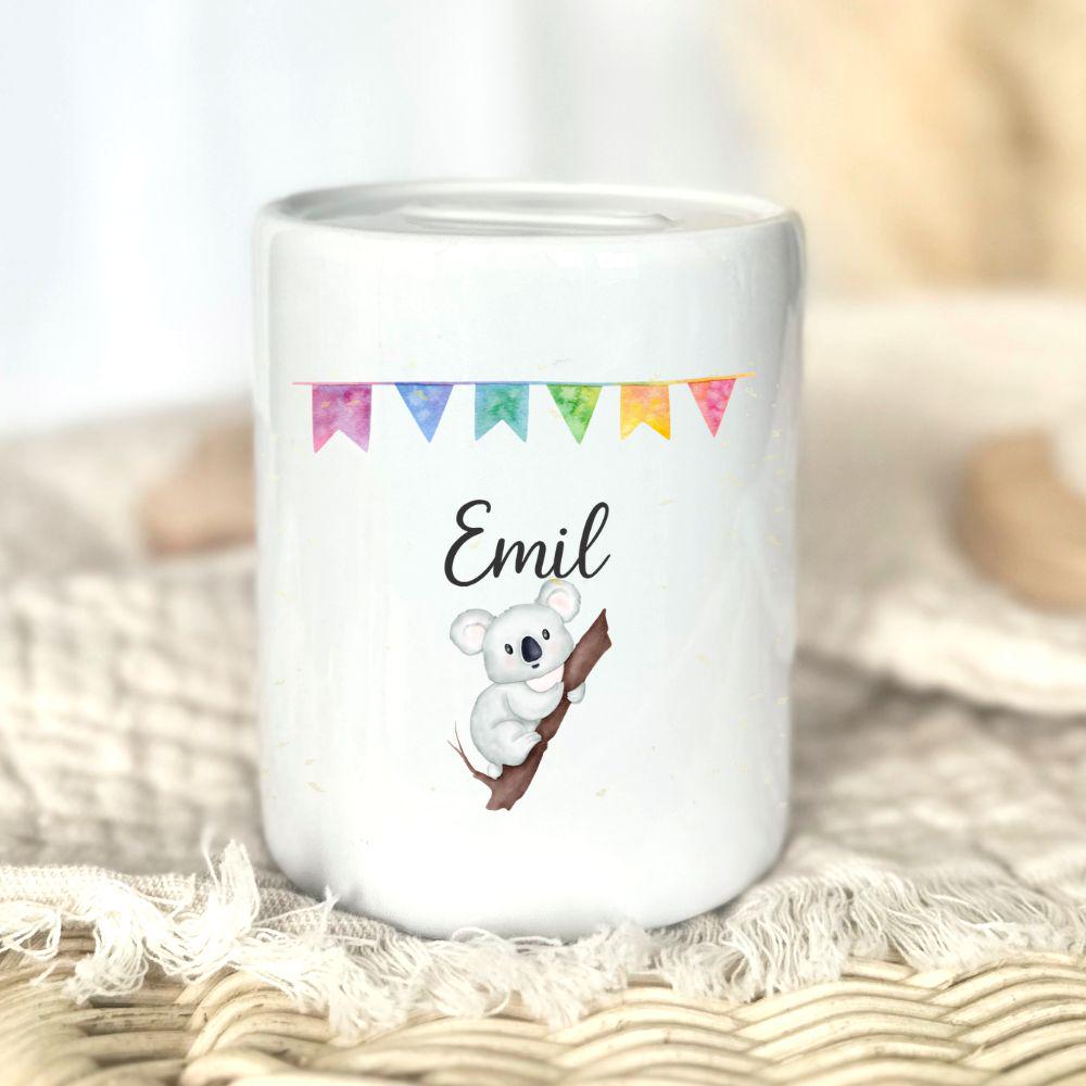 Personalised money box for children, money box for son or daughter, newborn baby money box personalised piggy bank, school, birth, birthday