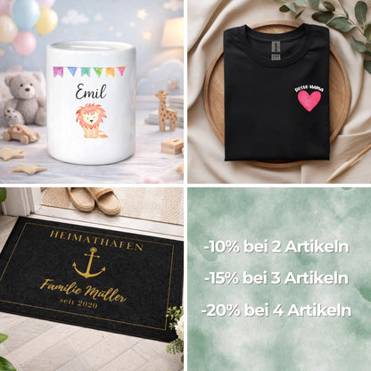 Personalised non-smoker money box with date | Smoke-free gift | Quit smoking motivation money box – non-smoker since Non Smoke