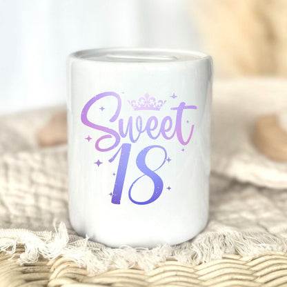 Personalised 18th Birthday Money Box | Gaming Gift with Age & Name | Money Box for Teenagers | Level Up Gift for Boys and Girls