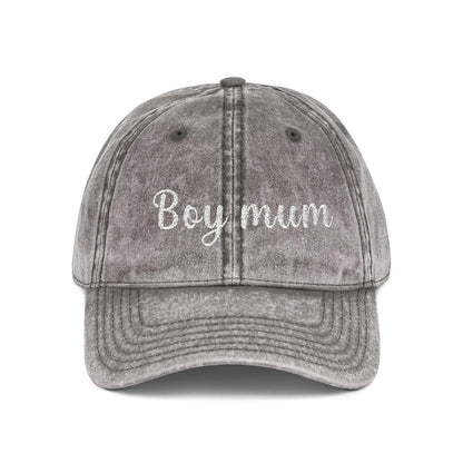 Boy Mum and Dad Vintage Cap | Embroidered Mom Hat | Gift for Boy Mom | Adjustable Cotton Baseball Cap | Mother’s Day & Christmas Gift mother
