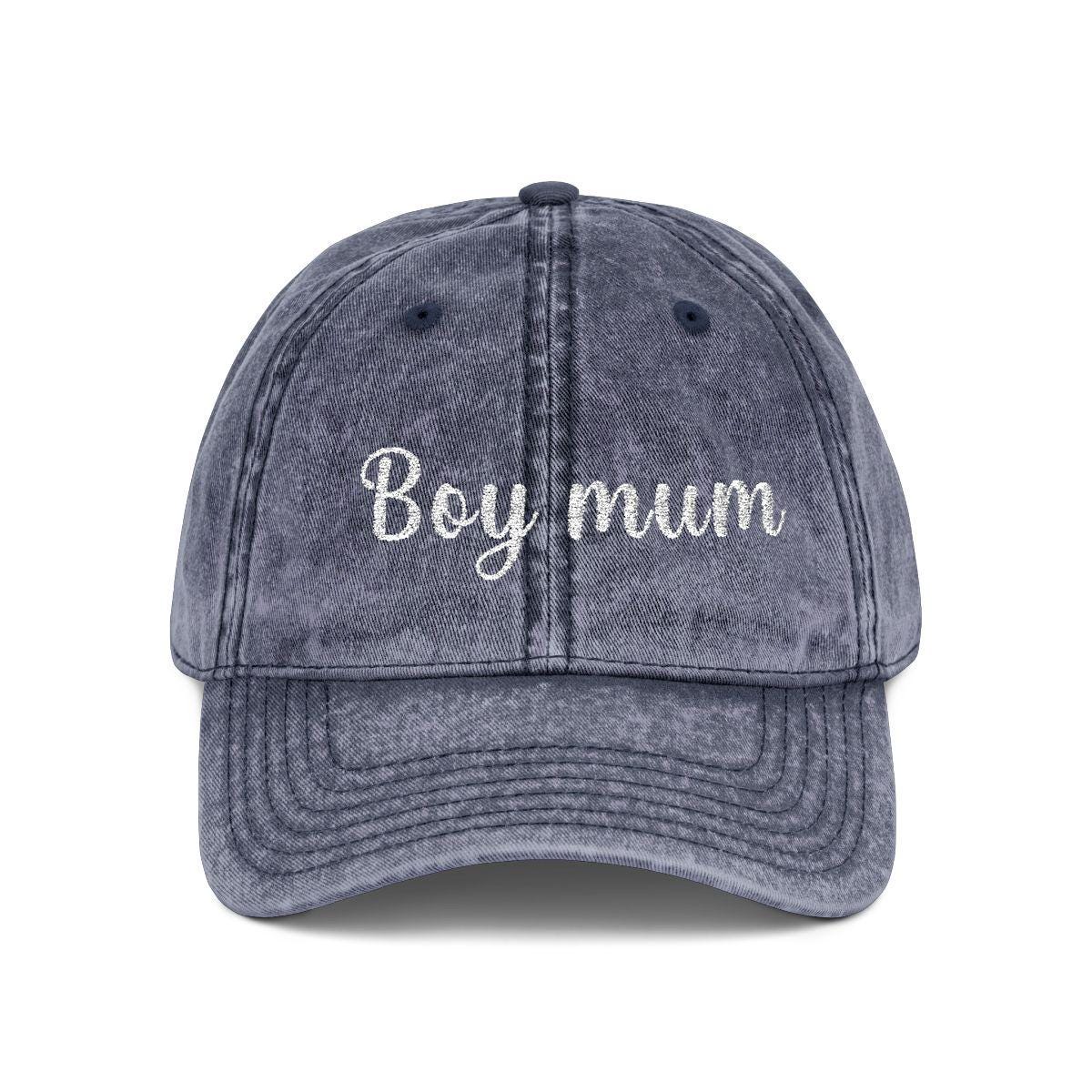Girl Mum Vintage Cap | Embroidered Mom Hat | Gift for Girl Mom | Adjustable Cotton Baseball Cap | Mother’s Day & Christmas Gift Boy Mommy