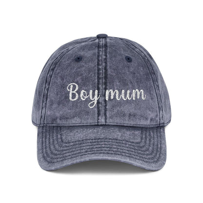 Girl Mum Vintage Cap | Embroidered Mom Hat | Gift for Girl Mom | Adjustable Cotton Baseball Cap | Mother’s Day & Christmas Gift Boy Mommy