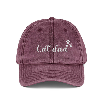 Cat Mum Vintage Cap | Embroidered Mom Hat | Gift for cat mothers | Adjustable Cotton Baseball Cap | Mother’s Day & Christmas cat Mommy