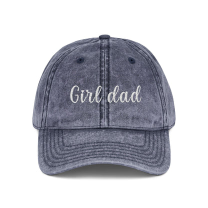 Boy Dad Vintage Cap | Embroidered Dad Hat | Gift for Dad and Mom | Adjustable Cotton Baseball Cap | Mother’s & Father's Day - Christmas Gift