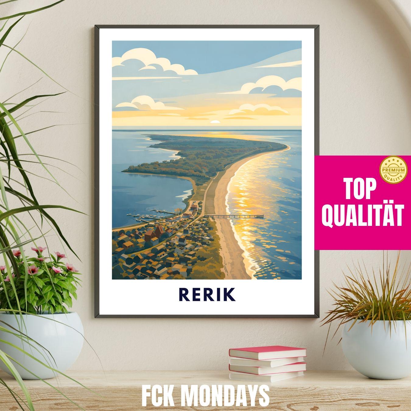 Rerik Baltic Sea Poster | Salzhaff & Beach Wall Art | Coastal Germany Print | Sunset Seascape Decor | Maritime Vacation Home Artwork