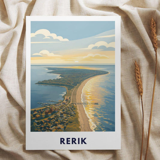 Rerik Baltic Sea Poster | Salzhaff & Beach Wall Art | Coastal Germany Print | Sunset Seascape Decor | Maritime Vacation Home Artwork