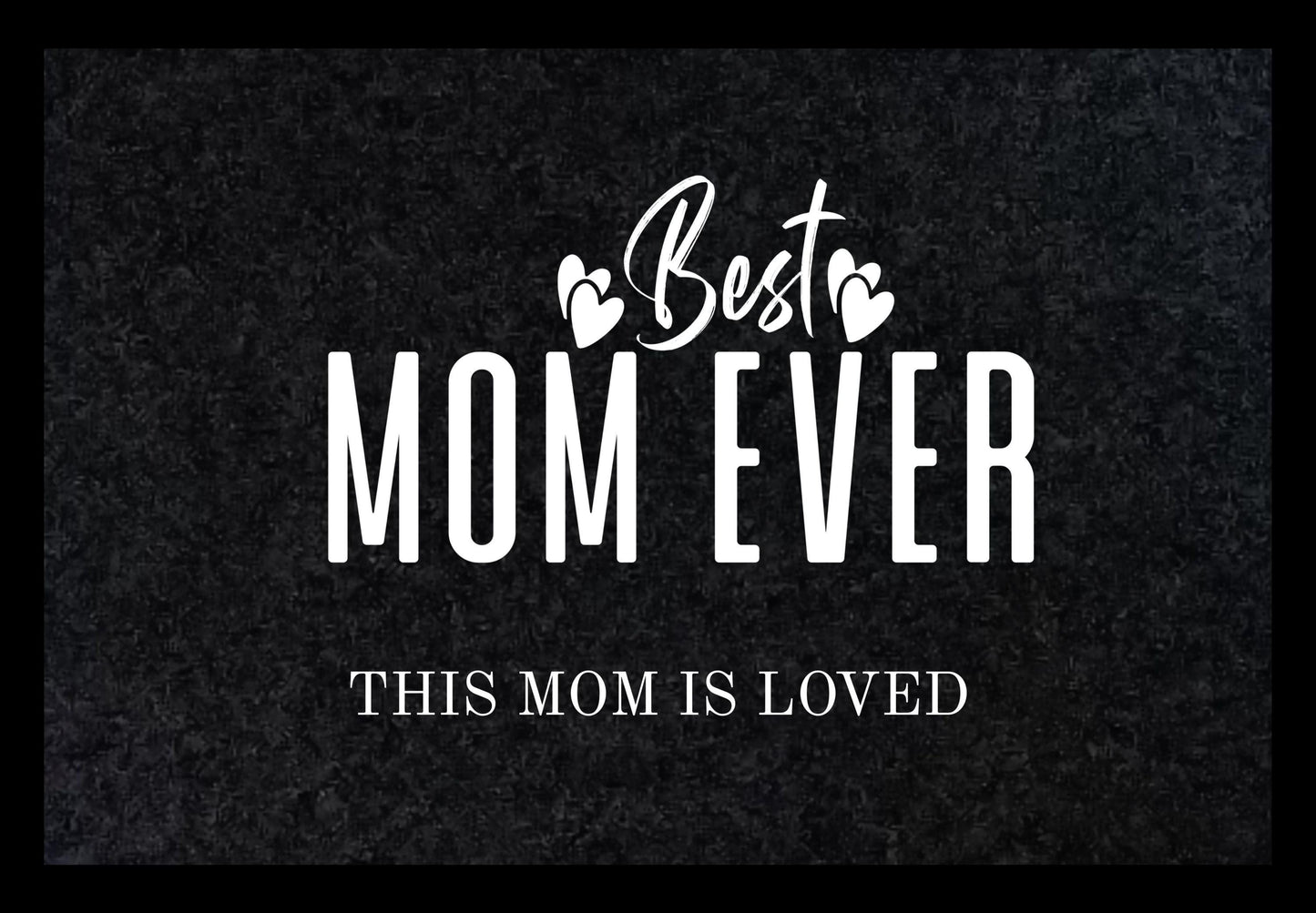 Fußmatte Best Mom Ever – Chaos & Coffee | Lustige Türmatte Mütter | Geschenk für Mutter | Welcome Doormat Türvorleger Muttertag Gummirand