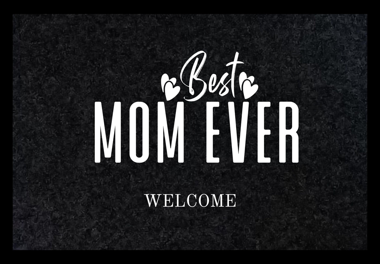 Fußmatte Best Mom Ever – Chaos & Coffee | Lustige Türmatte Mütter | Geschenk für Mutter | Welcome Doormat Türvorleger Muttertag Gummirand