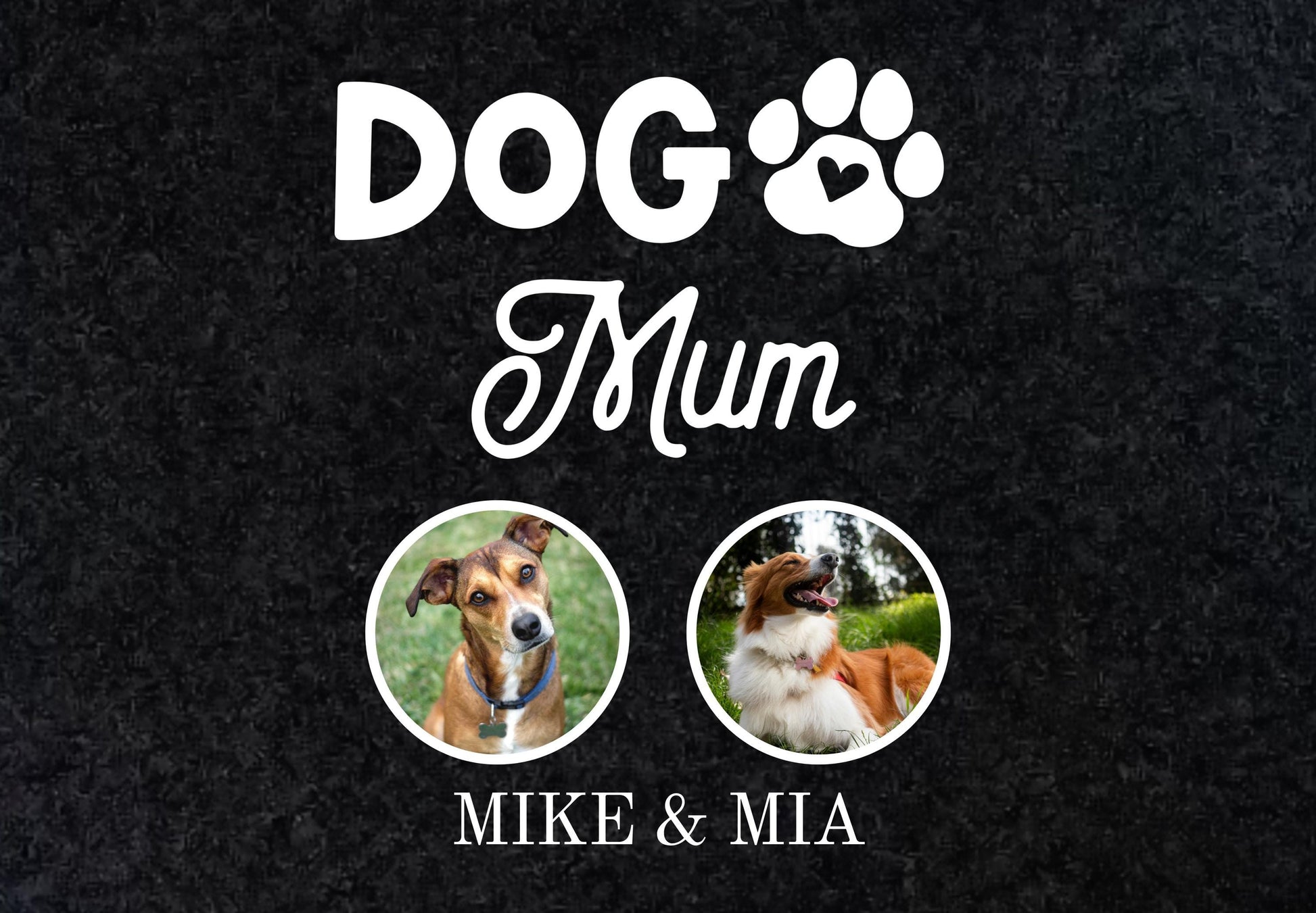 Personalisierte Haustier Fußmatte Hunde mit Foto – Türmatte mit Namen | Geschenk Umzug Zuhause Einweihungsgeschenk Türvorleger Dog Mom Dad