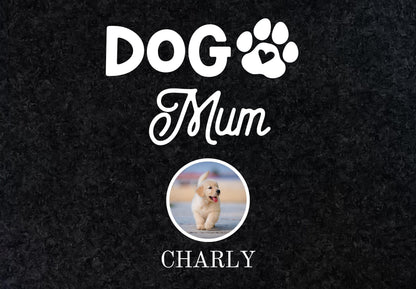 Personalisierte Haustier Fußmatte Hunde mit Foto – Türmatte mit Namen | Geschenk Umzug Zuhause Einweihungsgeschenk Türvorleger Dog Mom Dad