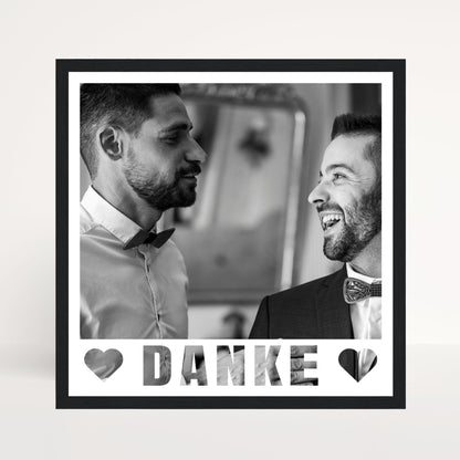 Trauzeuge Danke Geschenk Bild mit Foto - Personalisiertes Dankeschön Trauzeuginnen Best Man Poster mit Bilderrahmen - Fotogeschenk Digital