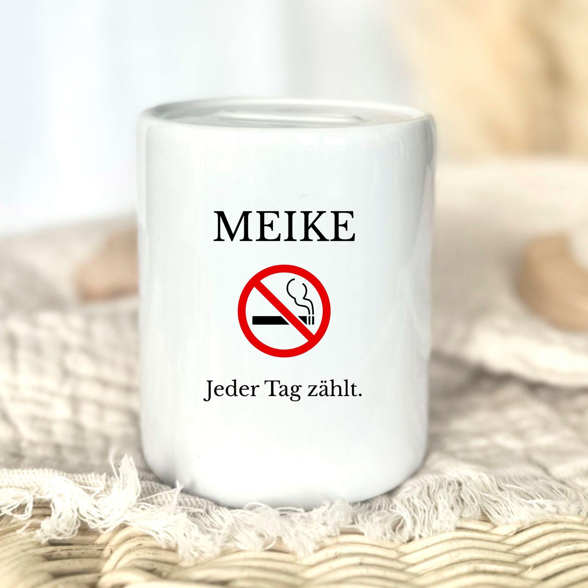 Personalised non-smoker money box with name | Smoke-free gift | Quit smoking motivation money box | Non-smoker | Non-smoke