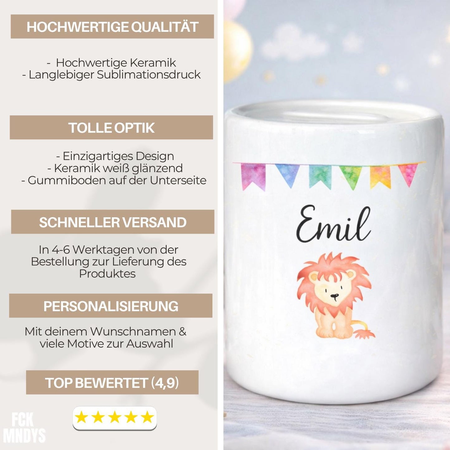 Personalised money box for children, money box for son or daughter, newborn baby money box personalised piggy bank, school, birth, birthday