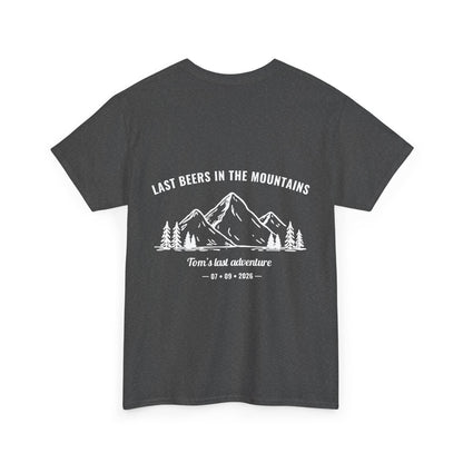 JGA Shirt Männer – Bier in den Bergen T-Shirt – Bräutigam Squad Shirt – Personalisiertes Junggesellenabschied Shirt – Männer Outdoor Shirt