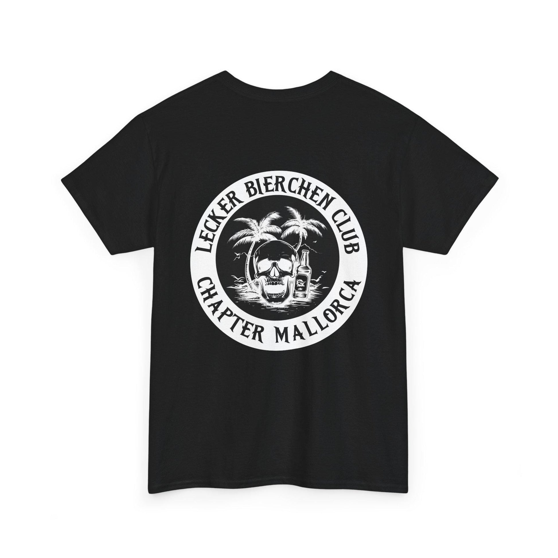 Personalisierbares Mallorca Shirt – Lecker Bierchen Club T-Shirt Herren – JGA Malle Outfit – Party Urlaub Shirt mit Wunsch Ort & Jahr