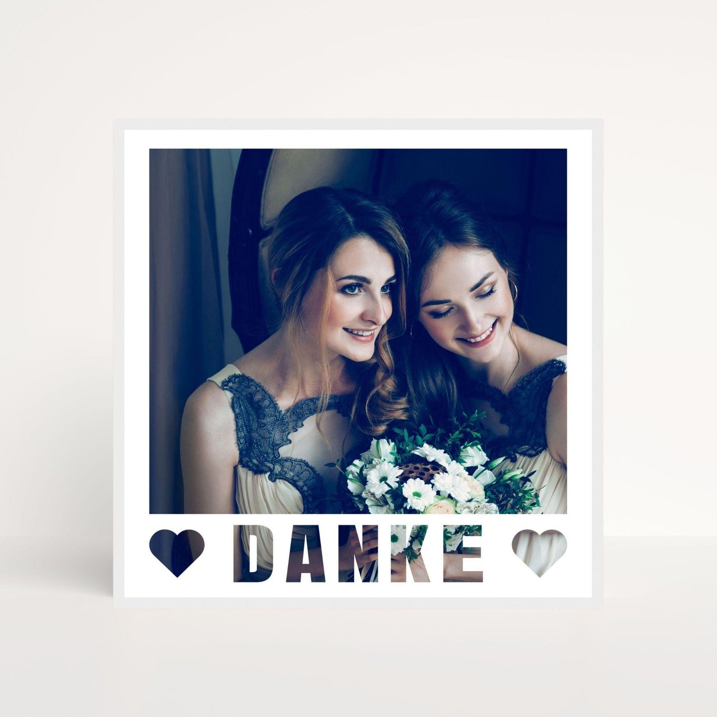 Wedding Witness Thank You Gift: Photo Poster - Personalised Thank You Poster for Wedding Witnesses with Picture Frame - Photo Gift
