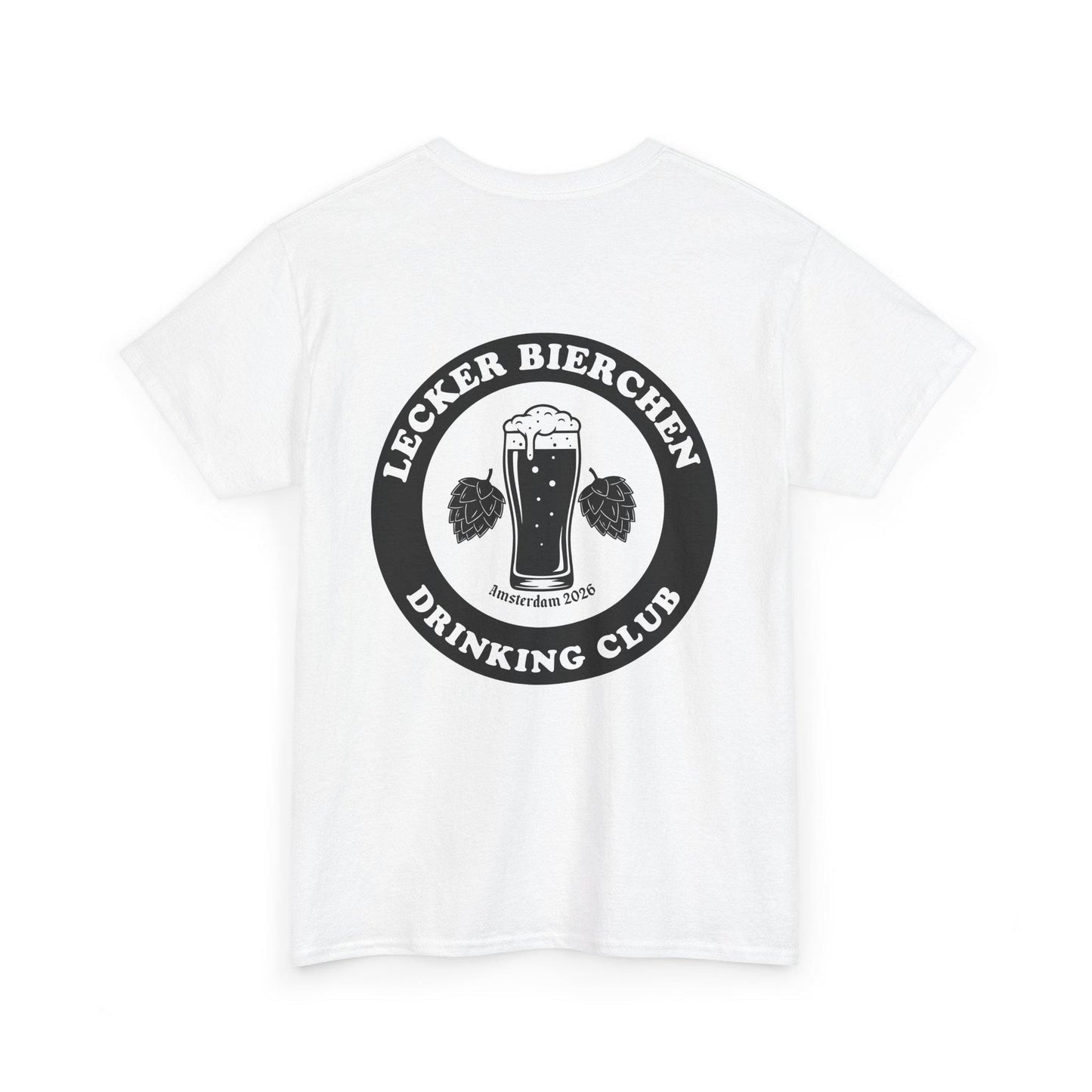 Personalisierbares JGA Shirt – Lecker Bierchen Drinking Club Männer – Outfit Party Urlaub T-Shirt mit Wunsch Ort & Jahr Junggesellenabschied