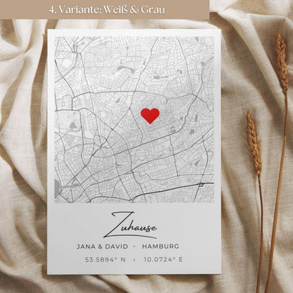 Housewarming Gift | Minimalist City Map Poster | Personalized Coordinates Print | New Home Gift | Custom Location Wall Art
