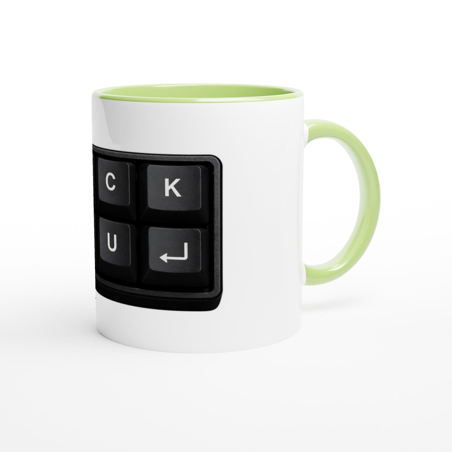 Lustige Büro Tasse „Fuck You“ Tastatur Design | Witziges Geschenk für Kollegen & Chef | Frecher Humor Becher Arbeit Kaffee Büro