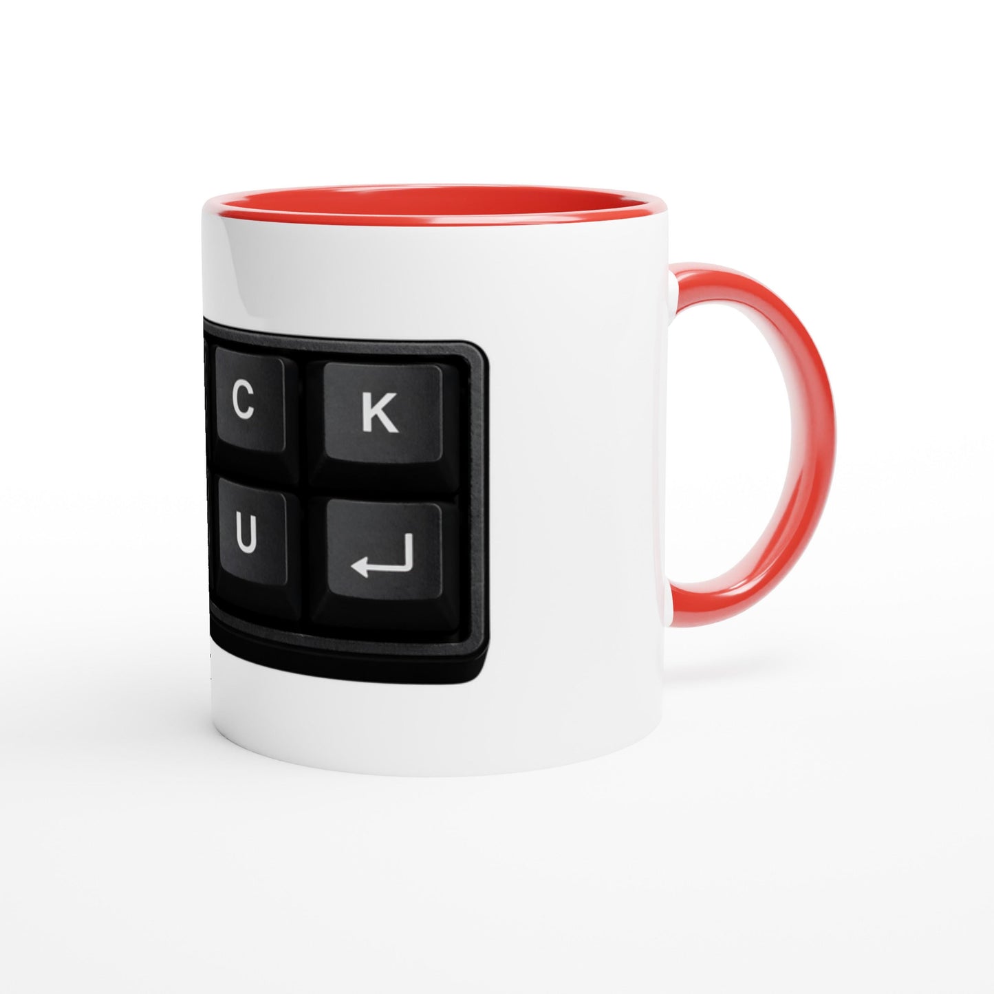 Lustige Büro Tasse „Fuck You“ Tastatur Design | Witziges Geschenk für Kollegen & Chef | Frecher Humor Becher Arbeit Kaffee Büro