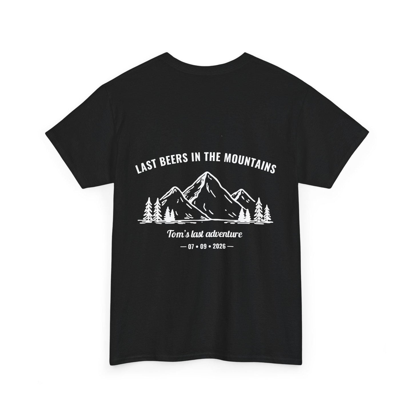 JGA Shirt Männer – Bier in den Bergen T-Shirt – Bräutigam Squad Shirt – Personalisiertes Junggesellenabschied Shirt – Männer Outdoor Shirt