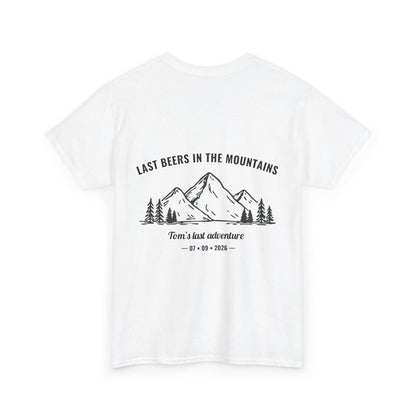 JGA Shirt Männer – Bier in den Bergen T-Shirt – Bräutigam Squad Shirt – Personalisiertes Junggesellenabschied Shirt – Männer Outdoor Shirt